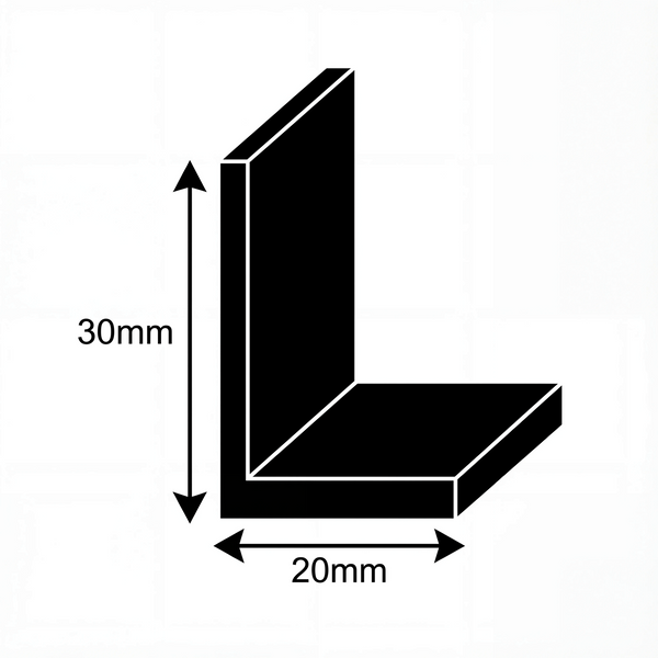 Алюминиевый уголок наружный 30*20, Черный 3м KU-30x20-CH-30 фото